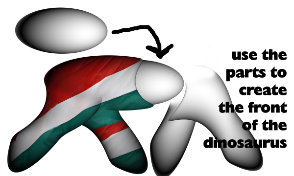 Creation of Hungarian Flagasaurus: Step 4